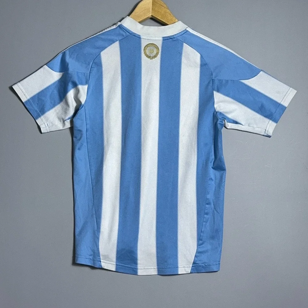 Adidas Argentina Soccer Jersey Youth‎ Size Large Blue Striped 2010 Home
